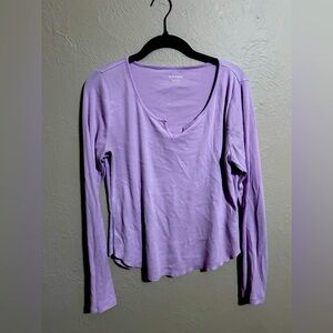 Old Navy long sleeved tee, size L, lilac purple